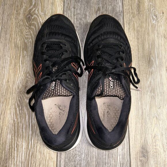 ASICS Women's US Size 9.5 Gel-Cumulus 20 Running Shoes Black Orange Flash Coral - Picture 9 of 12